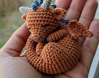Baby Dragon Crochet Pattern PDF, Amigurumi Dragon Tutorial for Beginners Download