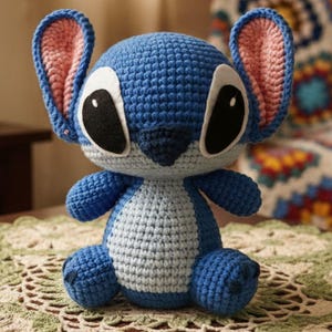 Stitch Crochet Pattern , Amigurumi Disney Toy Tutorial for Beginners (PDF Download)