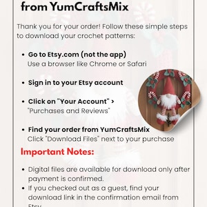 Virkmönster för Amigurumi-julgnomkrans: Nybörjarhandledning (PDF-nedladdning) bild 2