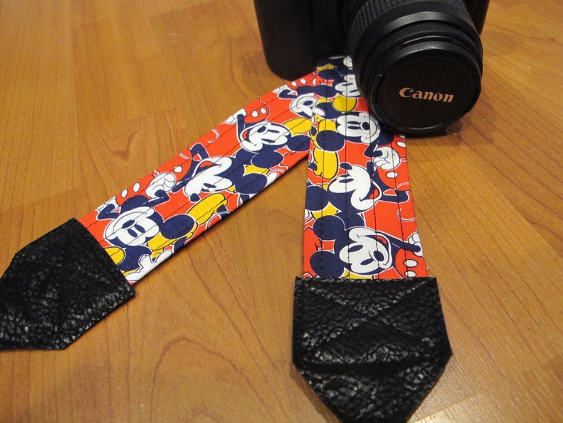 Mickey Mouse Red Camera Strap