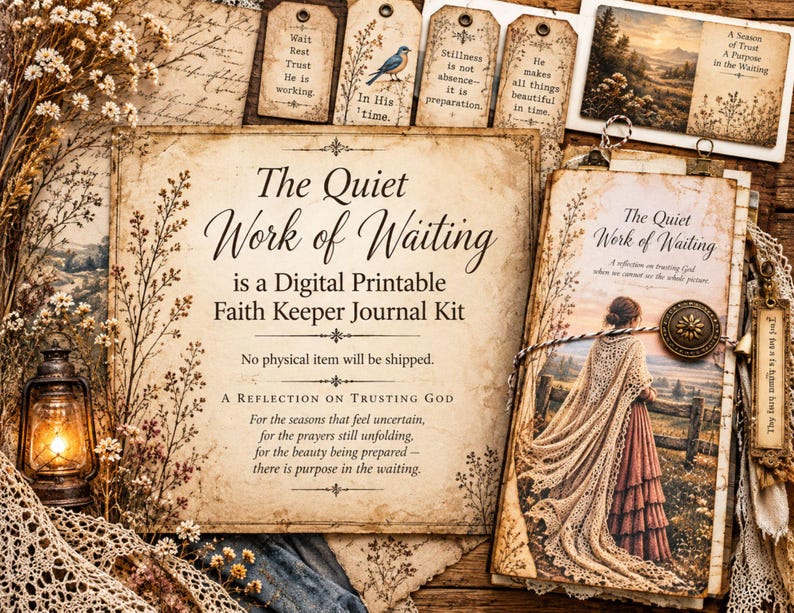 Printable Faith Junk Journal Kit, Bible Journaling Ephemera, Vintage Digital Download (tall ...