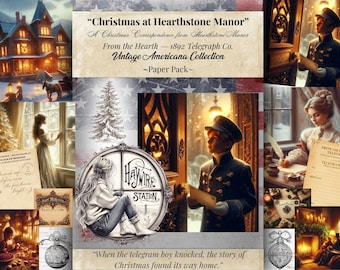 Kerstmis bij Hearthstone Manor: From the Hearth — 1892 Telegraph Co. (digitale download)