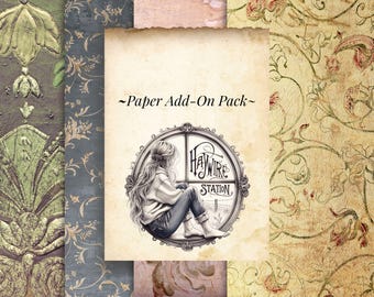 Printable Scrapbook Paper Pack: Victorian Aged (Digital Download)