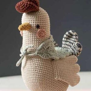 Amigurumi Chicken Crochet Pattern: DIY Farm Animal Plush Toy (PDF Pattern)