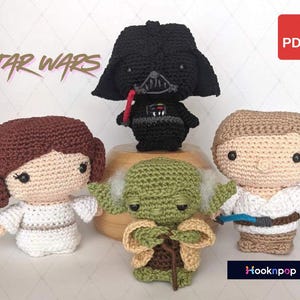 Star Wars Virkmönster: Yoda, Darth Vader, Luke och Leia (PDF)