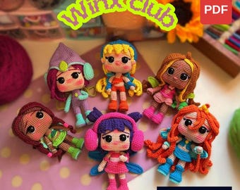 Winx Fairy Doll Häkelanleitung PDF Magische Amigurumi Fairy Dolls Digitaler Download