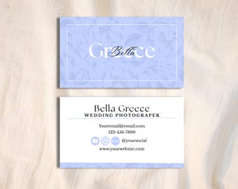 Canva Visitenkarte Vorlage - Bearbeitbar & Druckbar - Digitaler Download