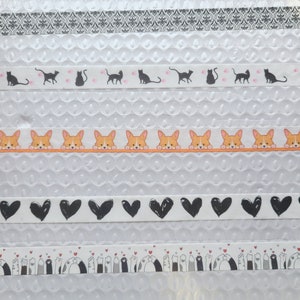 washi tape single rolls; great variety; junk journals, gratitude journaling; scrapbooking