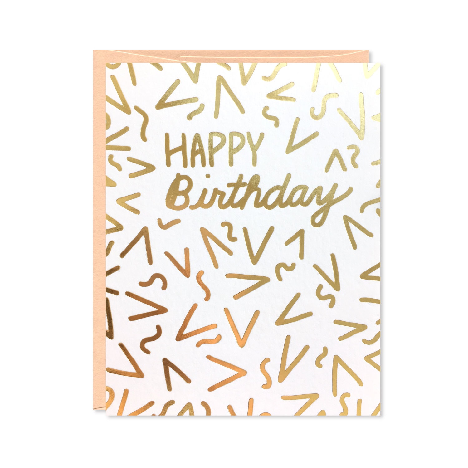 Gold Foil Birthday Card - Happy Birthday Card - C-142 - Etsy