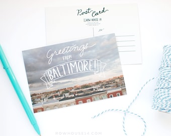 Baltimore Postcard - Post Card Set of 8 - Greetings from Baltimore - PC-01