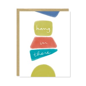 Carte d’encouragement - Hang in There - Carte d’empathie - Just Because Card pour un ami, un collègue, une sœur - C-215