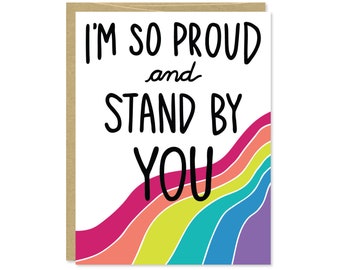 Pride Card - LGBTQ Pride Card - Coming Out Card - C-135