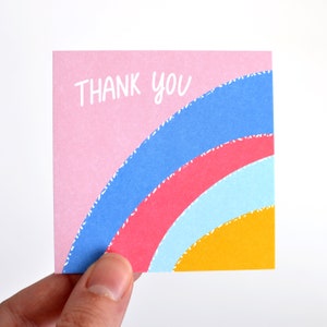 Thank You Rainbow Tiny Notes - Mini Note Cards - Lunchbox Notes ...
