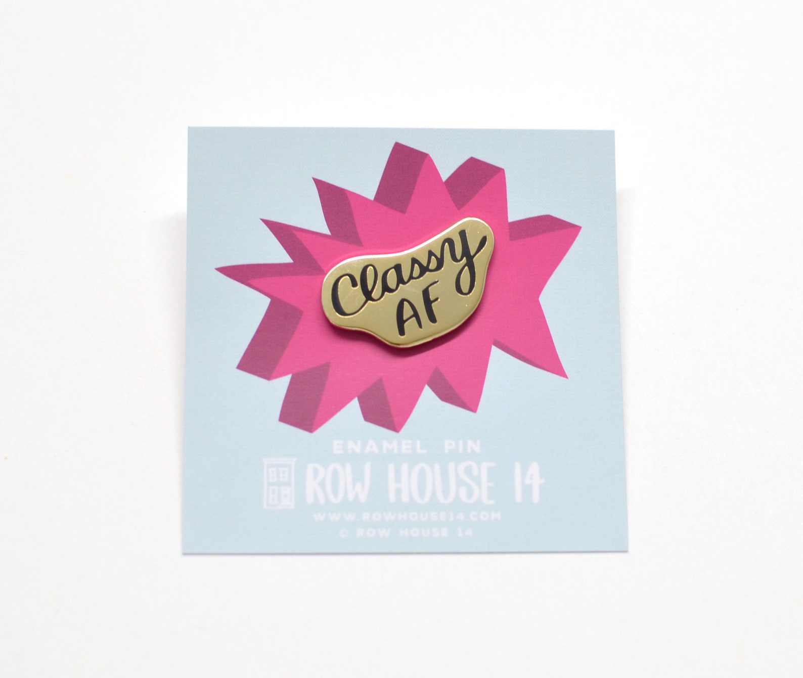 Classy AF Enamel Pin Classy AF Lapel Pin Classy AF Brooch Etsy