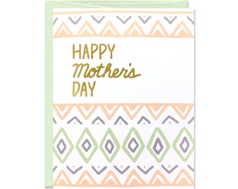 Gold Foil Mother's Day Card - Card for Mom - C-141