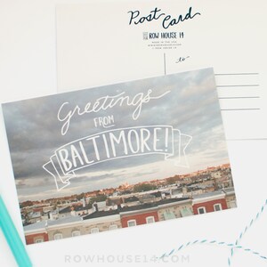 Baltimore Postcard Post Card Set of 8 Greetings from Baltimore PC-01 image 2