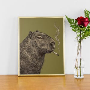 Capybara Smoking