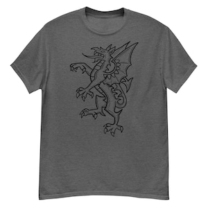 Welsh Dragon T-Shirt Unisex | Cymru Pride Tee | 100% Cotton Classic Fit | Welsh Gift for Him or Her | Wales National Emblem Shirt