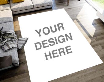 Custom Area Rug: Personalized Design Carpet, Non-Slip Machine-Washable