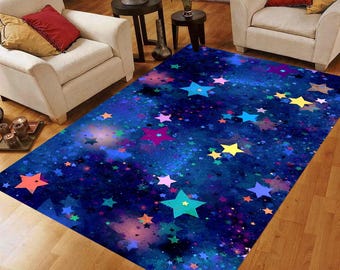 Dywan Galaxy Star: Dywan Cosmic Space, antypoślizgowy, można prać w pralce