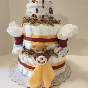 NFL and Sports Team Diaper Cakes   *Ask for Teams Available