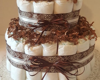 Like Chocolate! Diaper Cake
