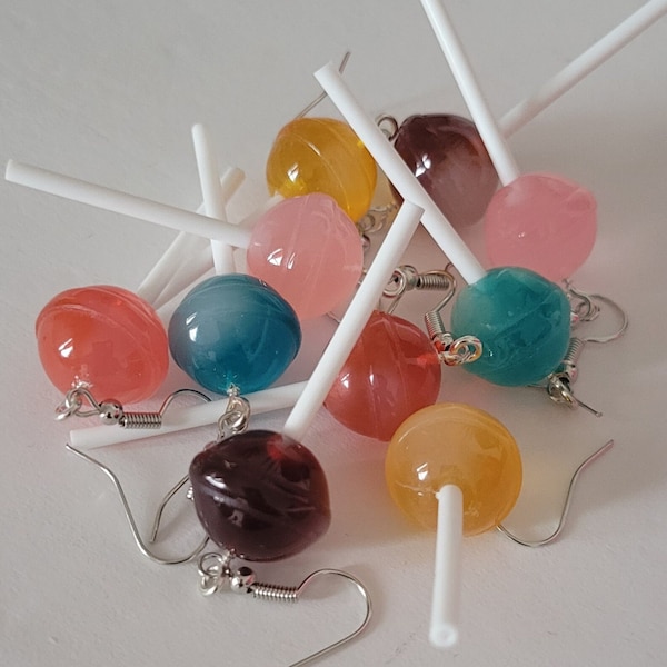 Lollipop Candy Novelty Earrings