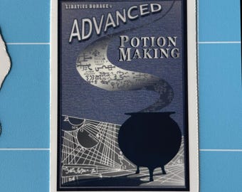 Advanced Potion Making Book Die Cut Sticker