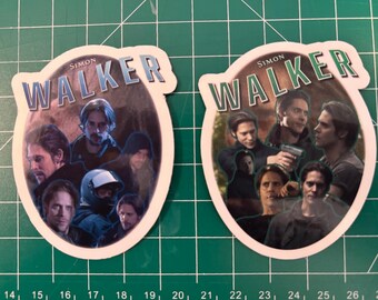 Simon Walker Collage Die Cut Stickers