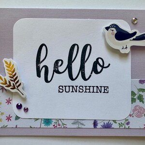 Handmade Papercraft Greeting Card - Blank Inside