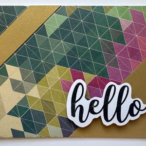 Geometric Greeting Card - Blank Inside