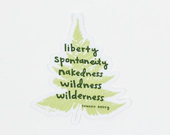 LIBERTY Edward Abbey Sticker