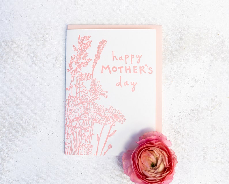 PAQUETE DEL DÍA DE LAS MADRES, Juego de tarjetas de felicitación tipográficas, Alegre, Paquete de tarjetas divertidas, Jardín, Naturaleza, Botánico, Floral, Regalo para mamá, Papelería imagen 4