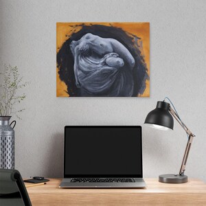 Abstract Figure Canvas Wall Art: Contemporary Home Decor - Ships Free USA