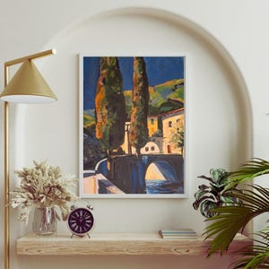 Vibrant Landscape Canvas Art Print, Home Decor, Wall Art, Gift for Art Lovers, Modern Decor, Unique Artwork - Ships Free USA