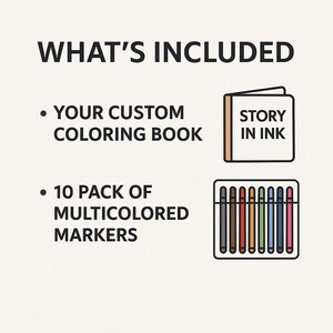 Custom Coloring Book: Personalized Cartoon Portrait Gift afbeelding 2