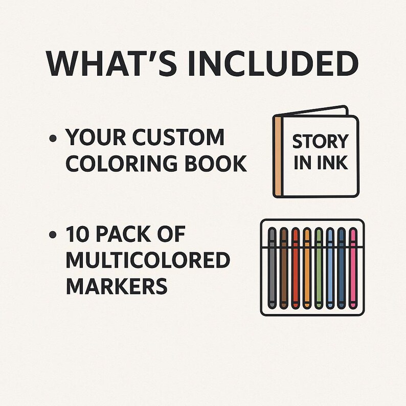 Custom Coloring Book: Personalized Cartoon Portrait Gift afbeelding 2