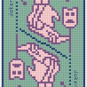Joker Playing Card Cross Stitch Pattern