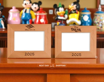 Personalized Disney Cruise Wooden Photo Frame, Engraved Keepsake