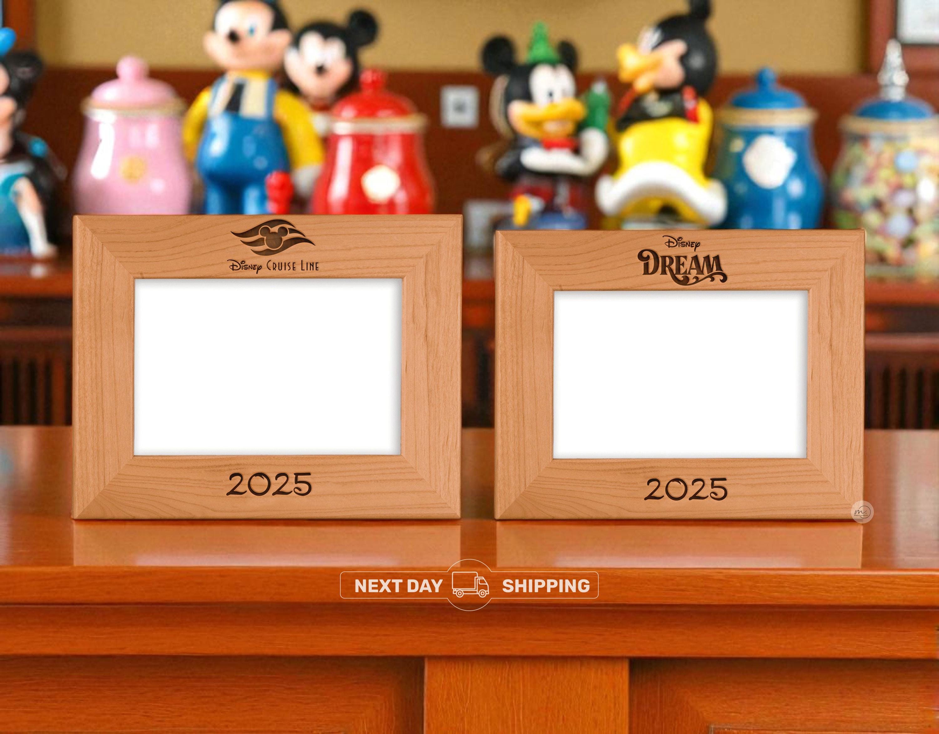 Personalized Disney Cruise Wooden Photo Frame, Engraved Keepsake