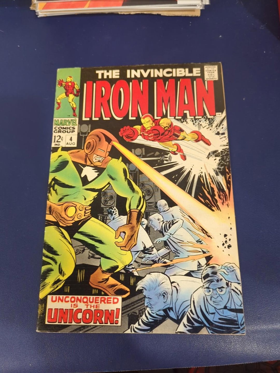 Invincible Iron Man #4 (1968) - Iron Man Vs. Unicorn! Johnny Craig Art ...