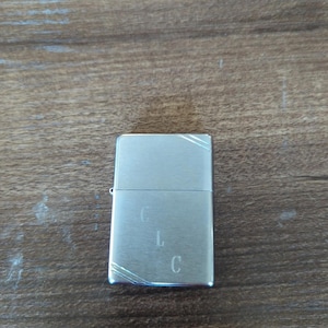Zippo 1997 Brushed Chrome Lighter. RARE