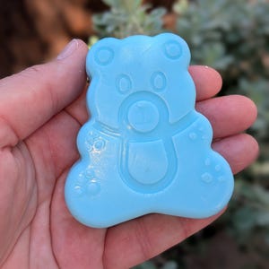 Bear Baby Shower Soaps: Handmade Goat Milk Favors, Baby Powder Scent