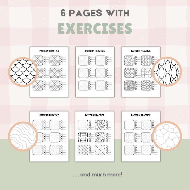 Quick Step Pattern Exercise Pattern Practice Workbook Printable | 38 Page Pattern Design Practice ...