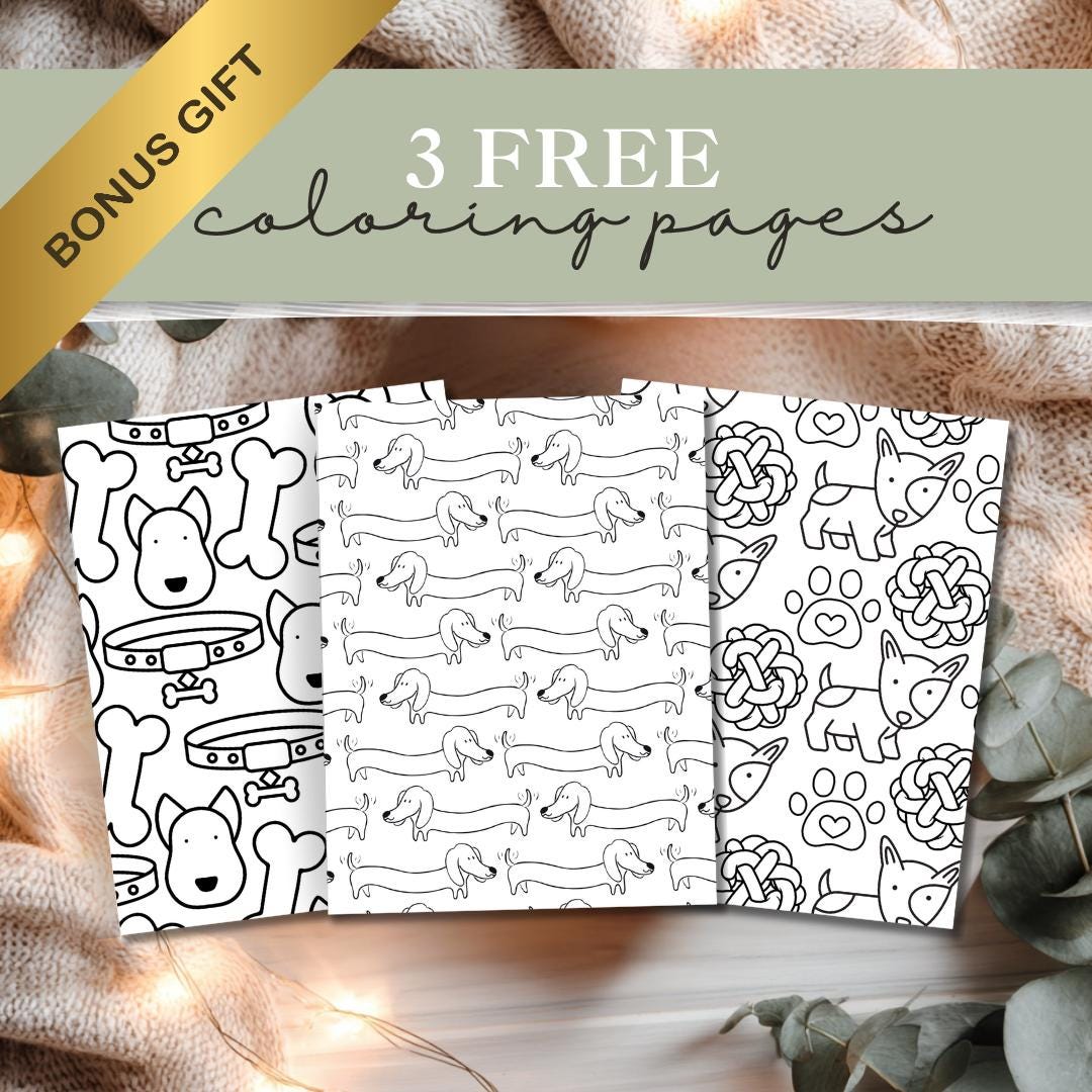 Dog Pattern Coloring Pages | Cute Puppy & Pet Designs | 15 Adorable Dog ...
