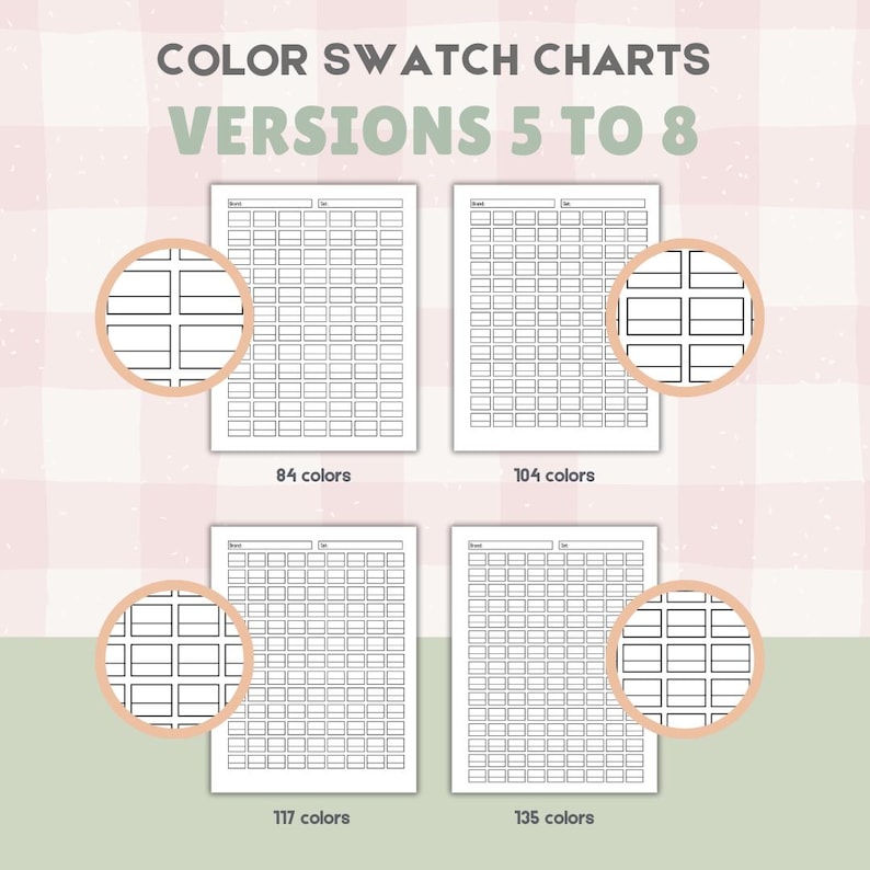 Color Swatch Chart Printable | 12 Printable Marker & Pencil Swatch ...