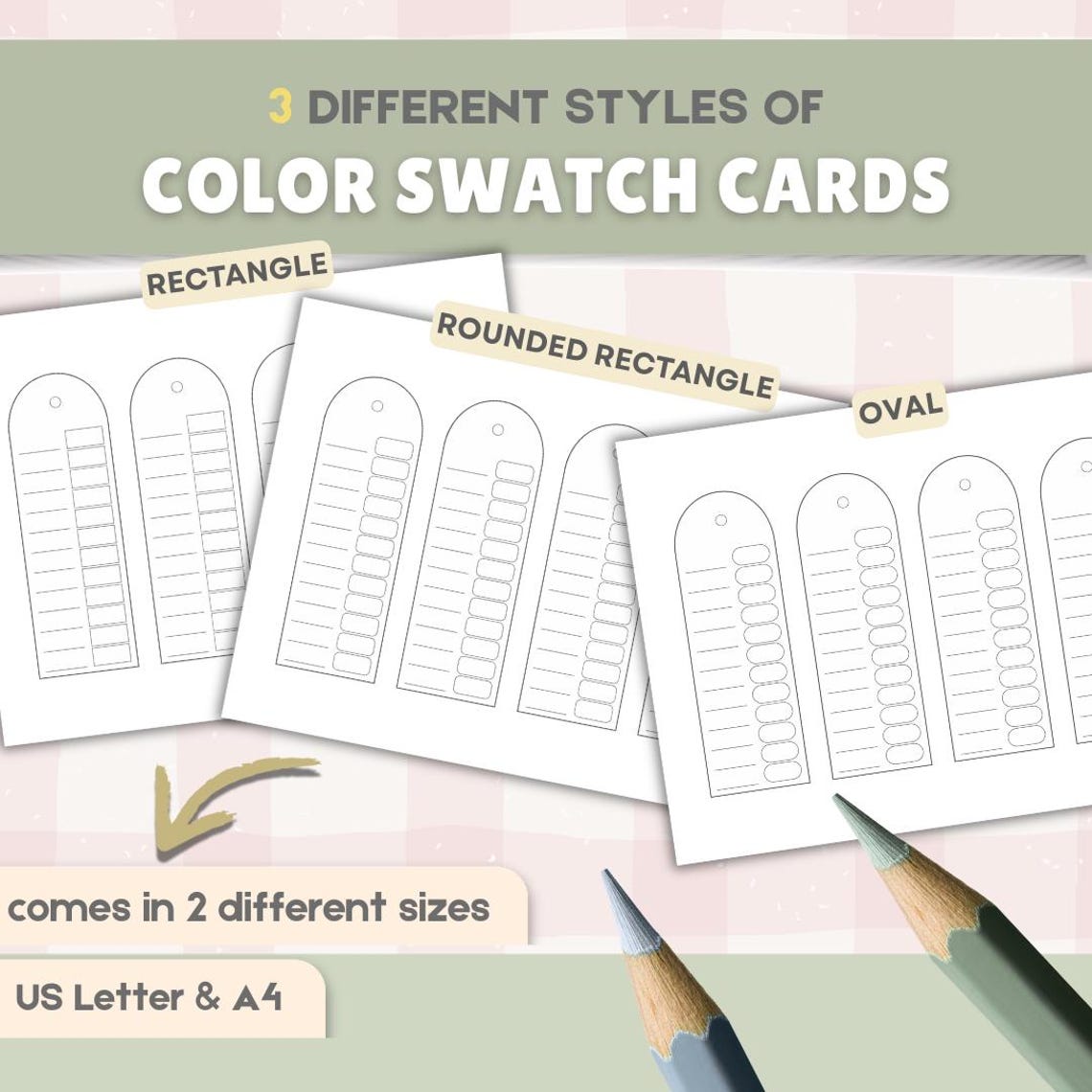 Color Swatch Cards Printable (edition #1) | Marker Swatch Template ...