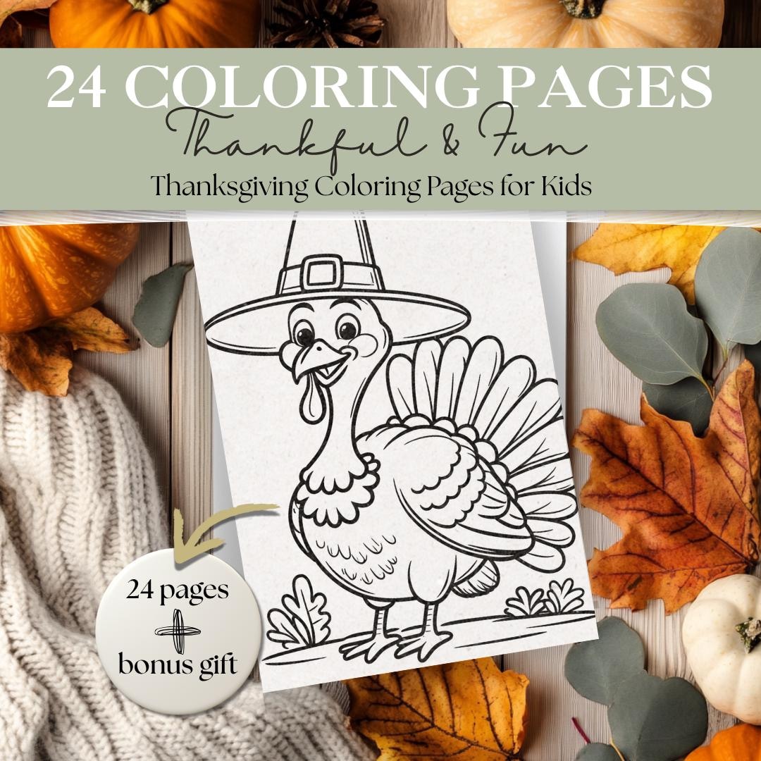 Thanksgiving Coloring Pages for Kids | Fun Fall Activities | Bold ...