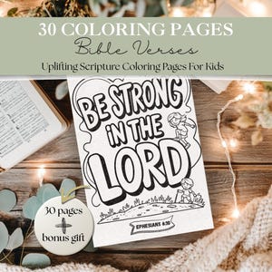 30 Bible Verse Coloring Pages for Kids | Scriptures for Children  | Jesus, Religious, Prayer, Faith Activities, Sunday School, Bible Study