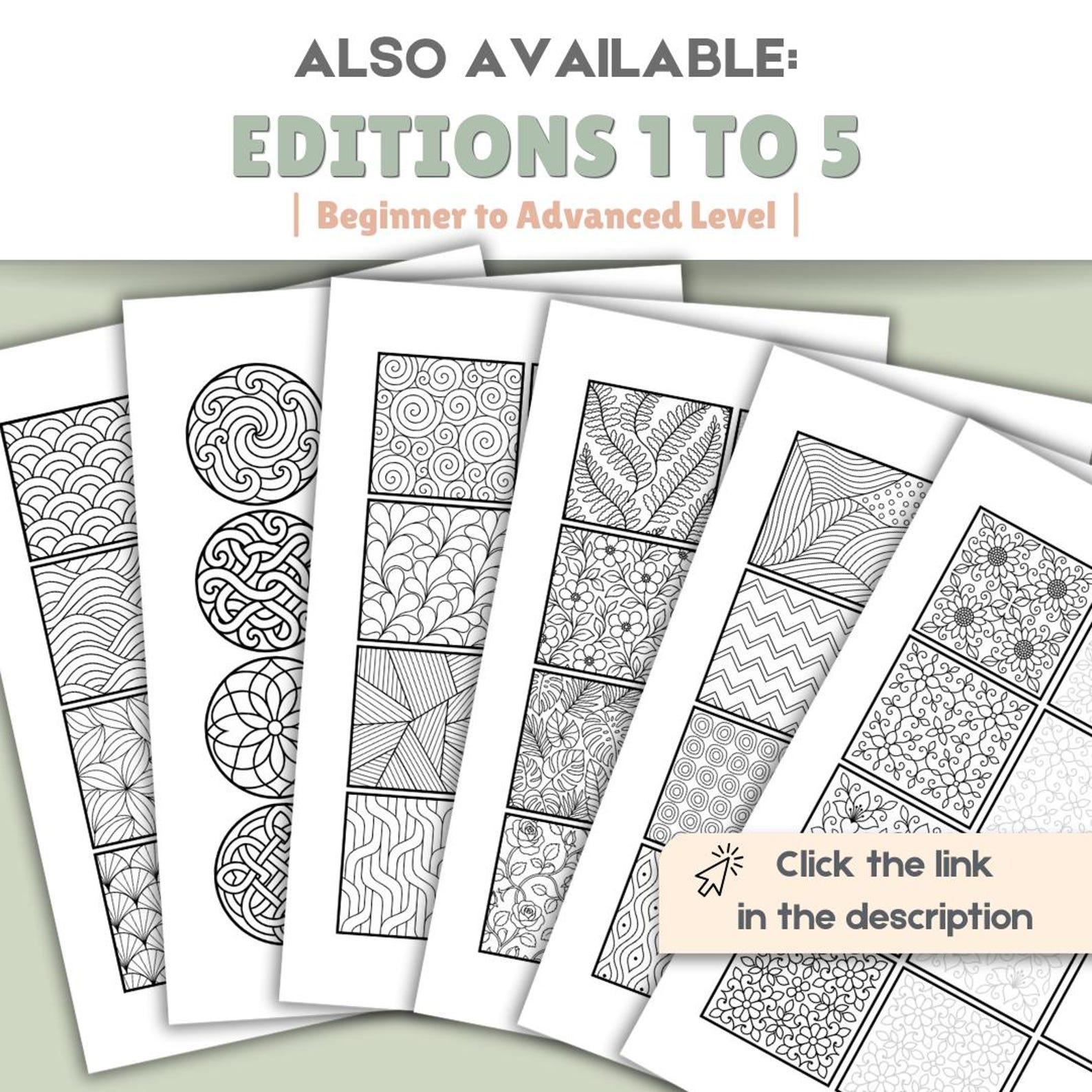 Zentangle Pattern Workbook Vol. 2 | Trace & Draw Practice Sheets ...